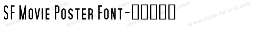 SF Movie Poster Font字体转换
